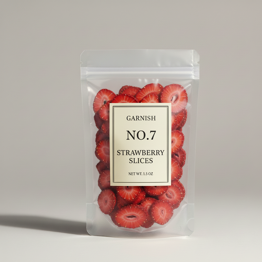 Dehydrated Strawberry Slices – Luxury Beverage & Dessert Garnish