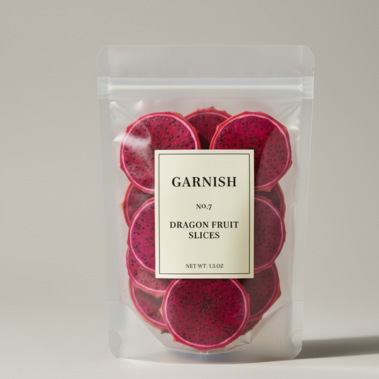 Dehydrated Dragon Fruit Chips – Exotic Cocktail Garnish
