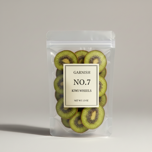 Dehydrated Kiwi Slices – Cocktail & Mocktail Garnish