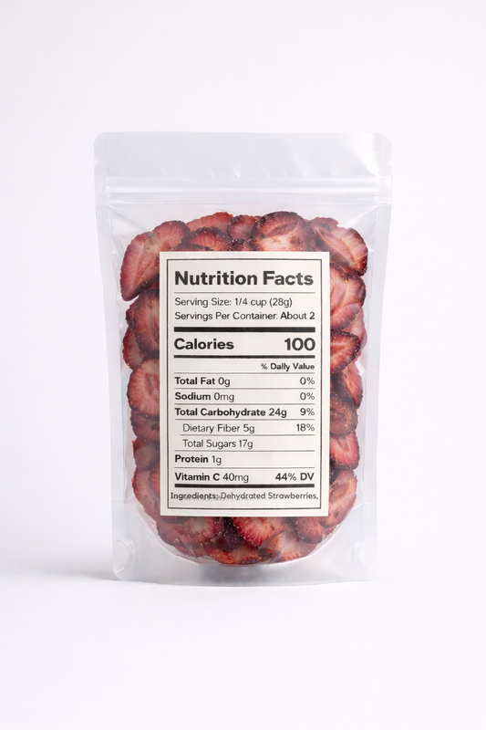 Dehydrated Strawberry Slices – Luxury Beverage & Dessert Garnish